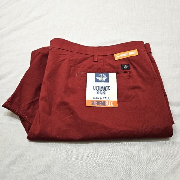 Dockers Shorts Men's Ultimate Short Dark Orange Size 52 - Picture 3 of 7